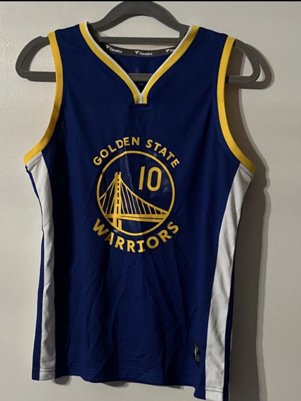Fanatics Golden State Warriors Youth Blue and Yellow Jersey #10